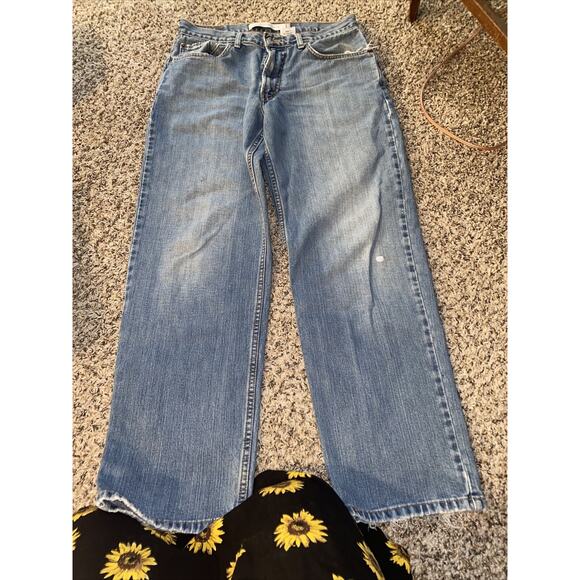 Levi's 550 Relaxed Fit Straight Leg Jeans Men's 33x30 Light Wash 100% Cotton - Picture 5 of 11